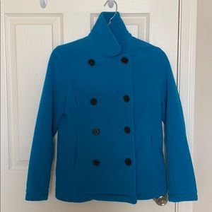 Land’s End Fleece Pea coat. Polartec. New.